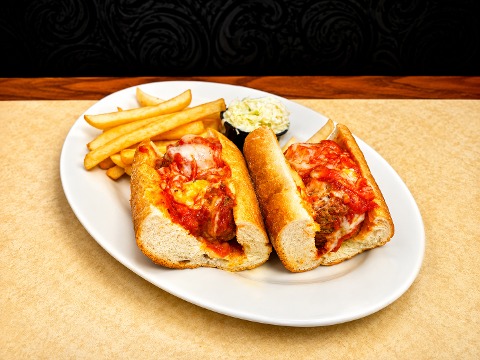 Meatball Parmesan Sandwich