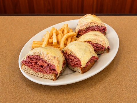 Open Face Corned Beef Sandwich