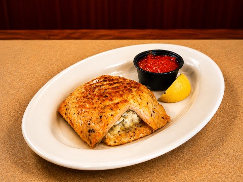 Broiled Stuffed Salmon